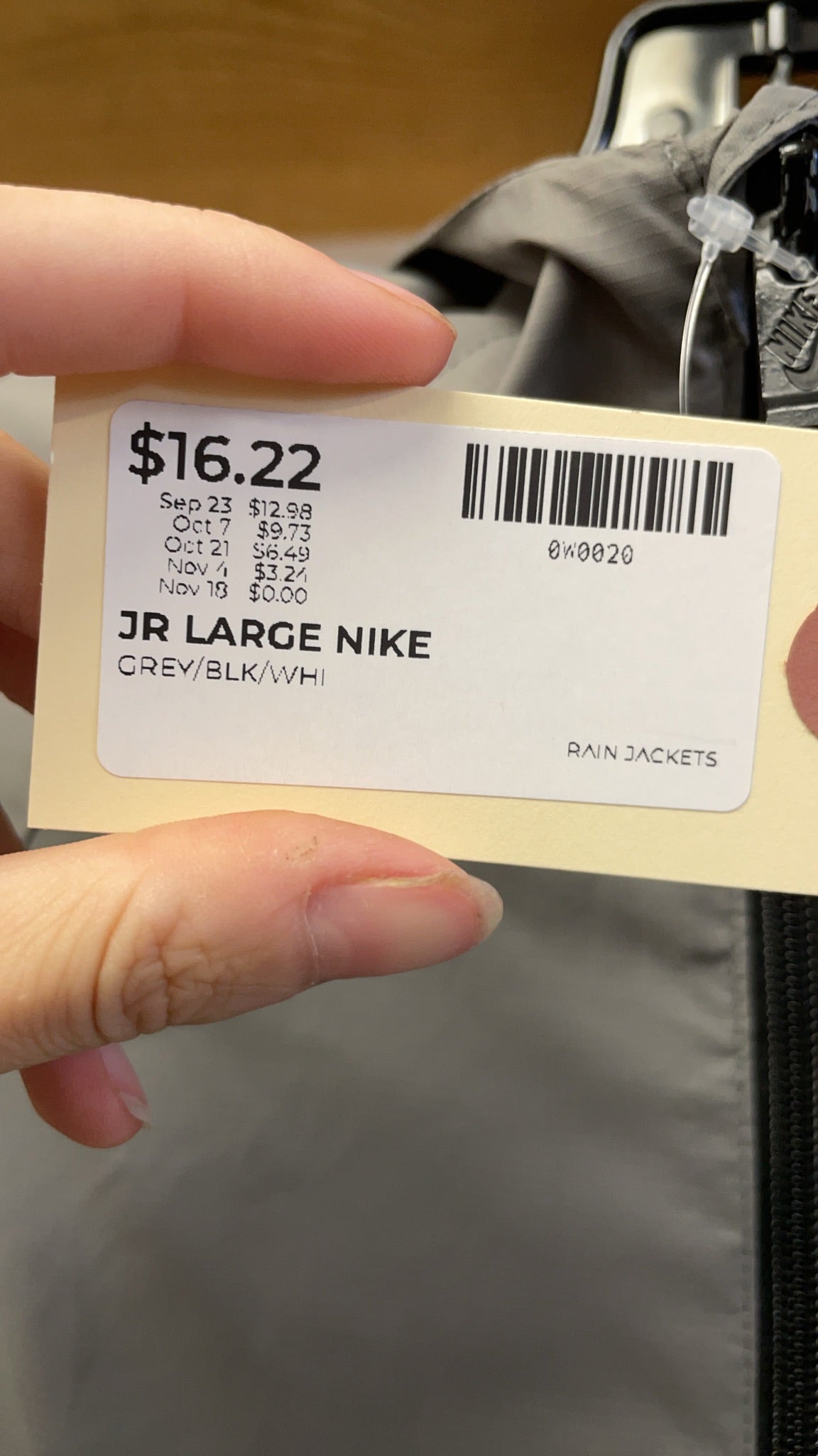 Nike Windrunner Junior L Rain Jacket