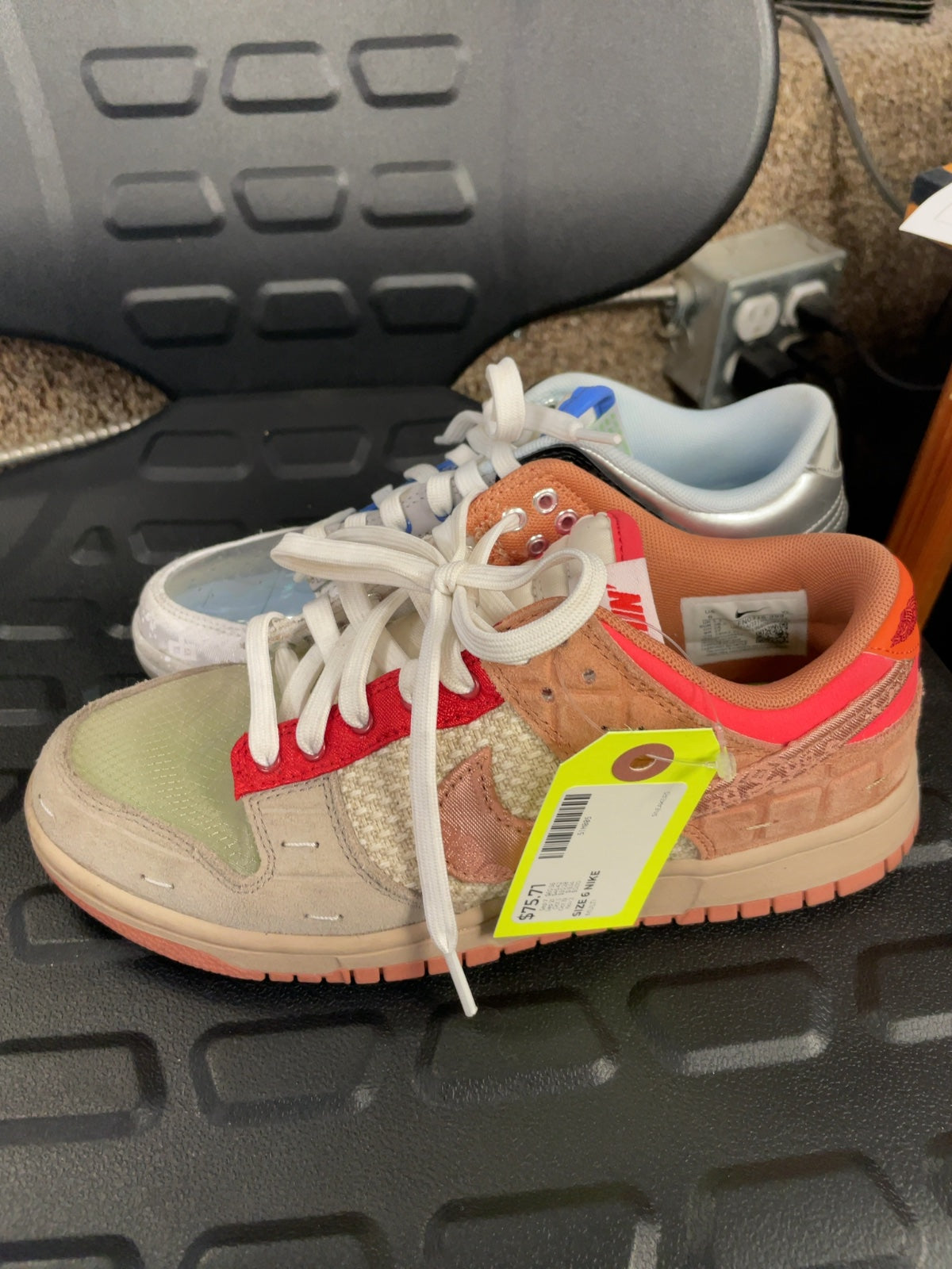 Nike x Clot Dunk Low "What The" Sneakers - Size 6