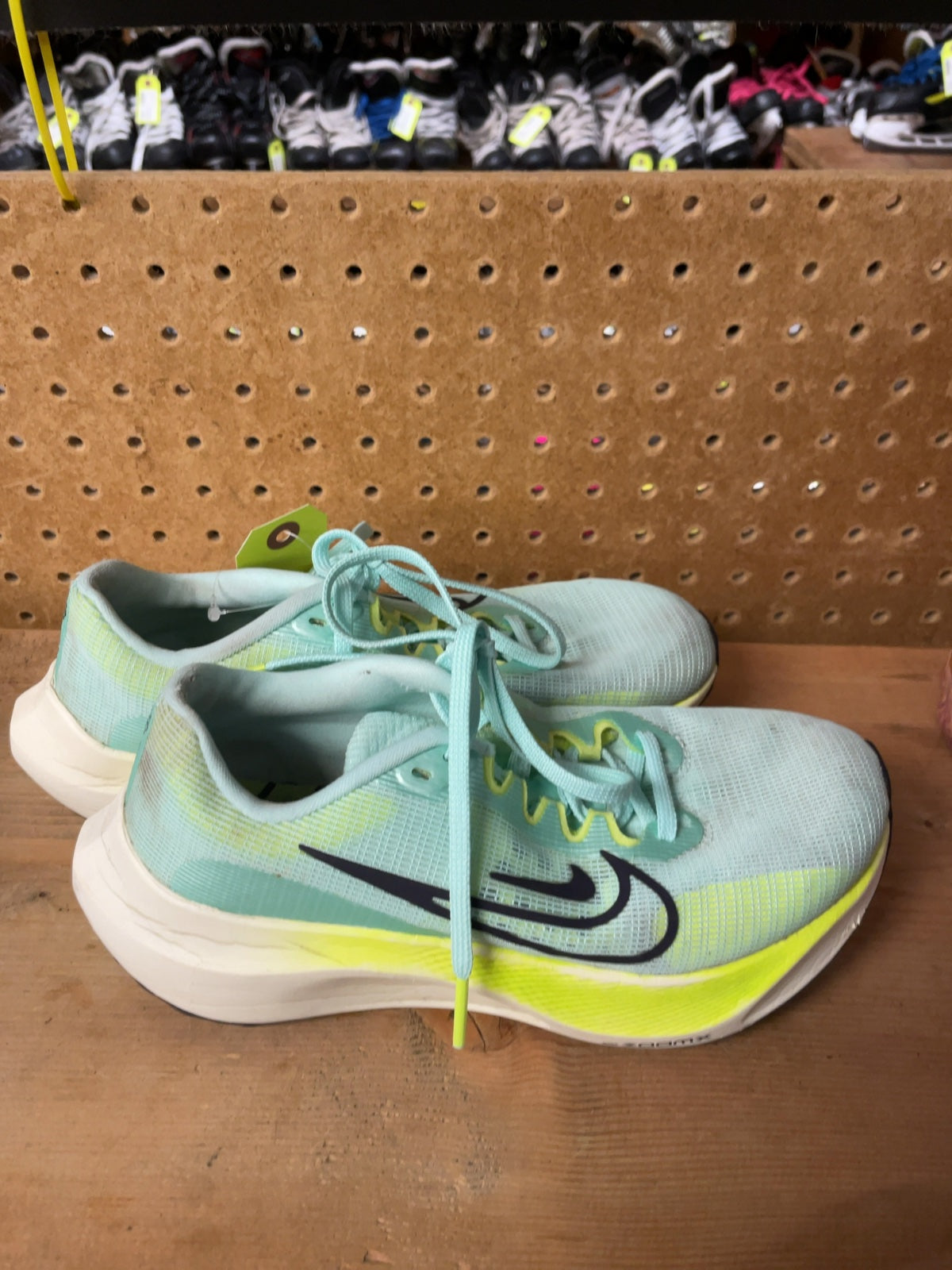 Nike Zoom Fly Size 7 Blue/Green Running Shoes