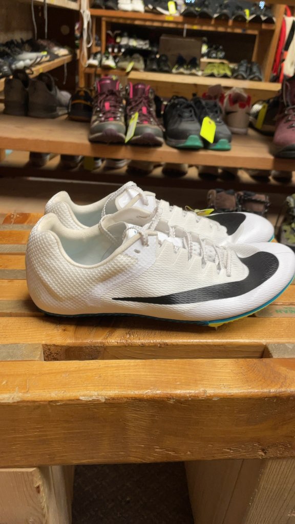Nike Zoom Rival Sprint Track Spikes - Size 8.5 - White/Teal - New