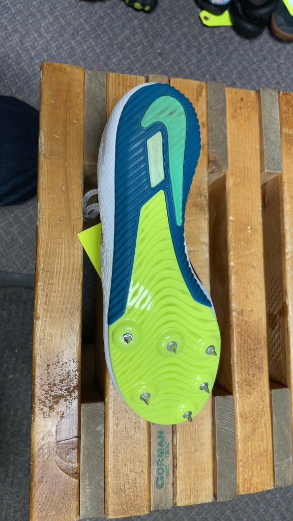 Nike Zoom Rival Sprint Track Spikes - Size 8.5 - White/Teal - New