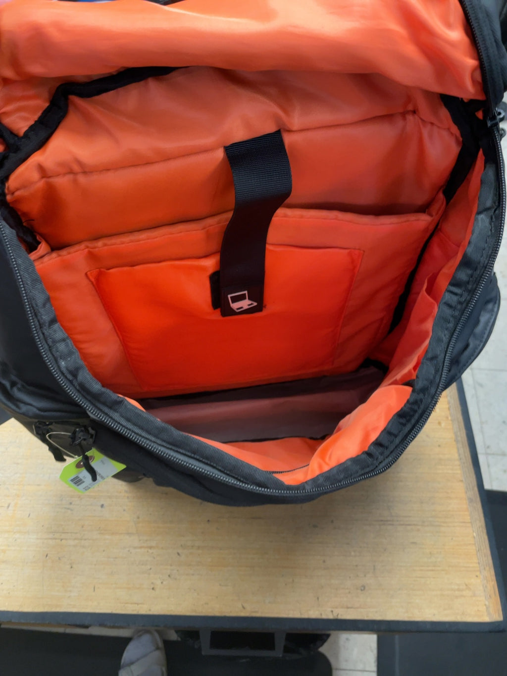 No Brand Backpack Black with Laptop Sleeve