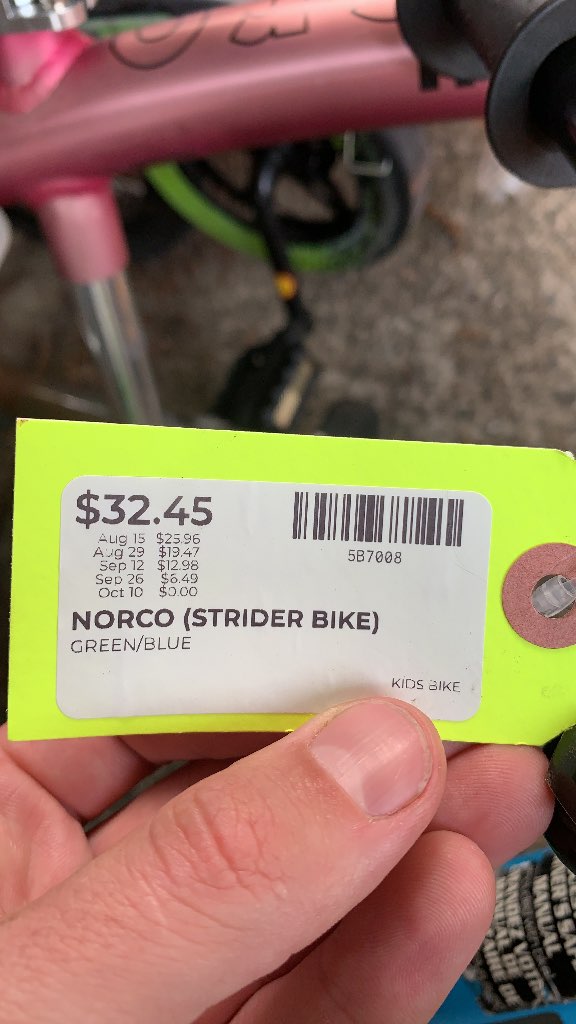 Norco Strider Balance Bike - Green/Blue