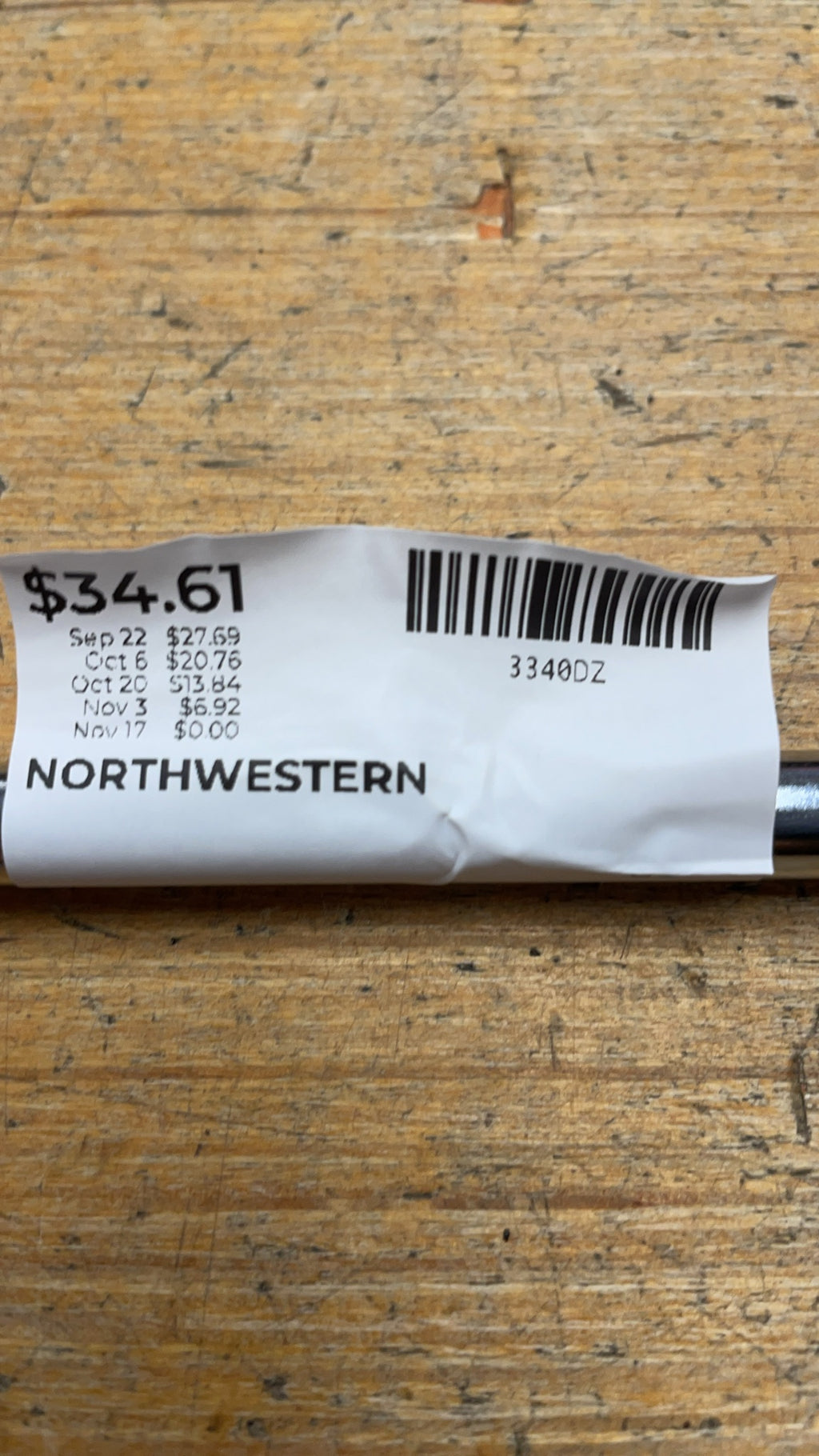 Northwestern Model 700 Golf Putter