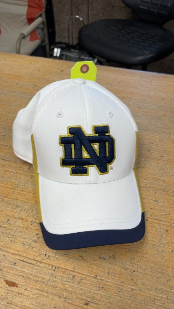 Notre Dame Fighting Irish Baseball Cap - White/Blue/Gold