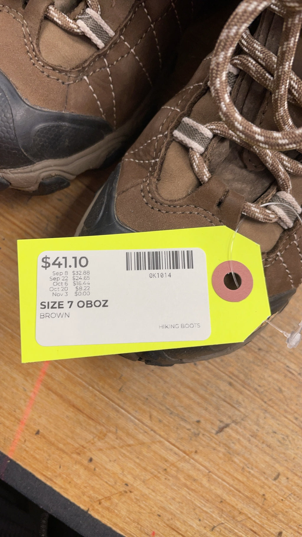 Oboz Hiking Boots - Size 7 - Brown