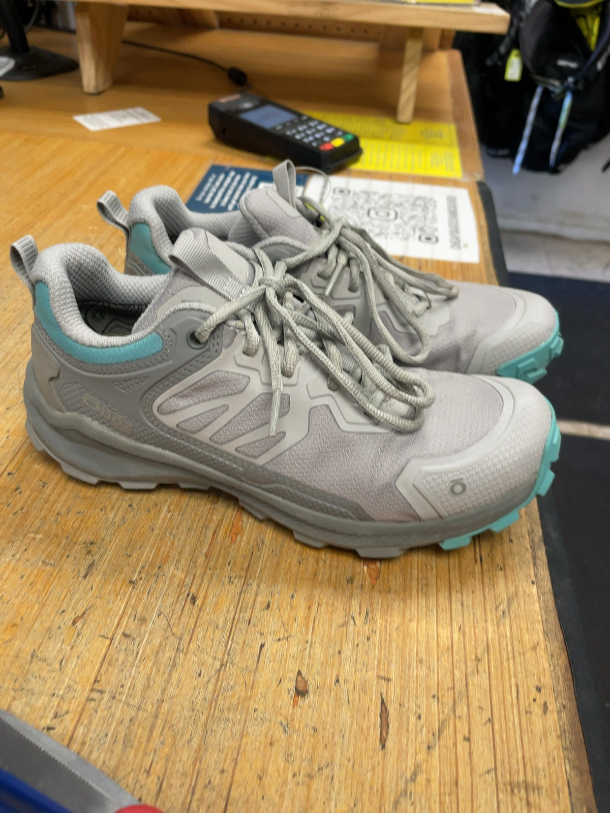 Oboz Hiking Shoes Size 6.5 Grey/Blue