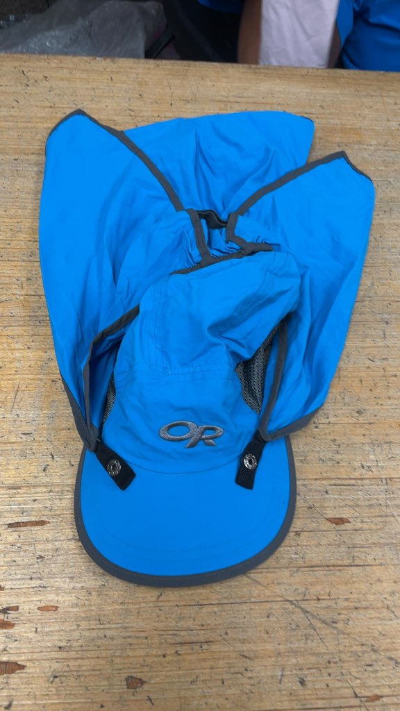 Outdoor Research Blue Sun Hat with Neck Flap