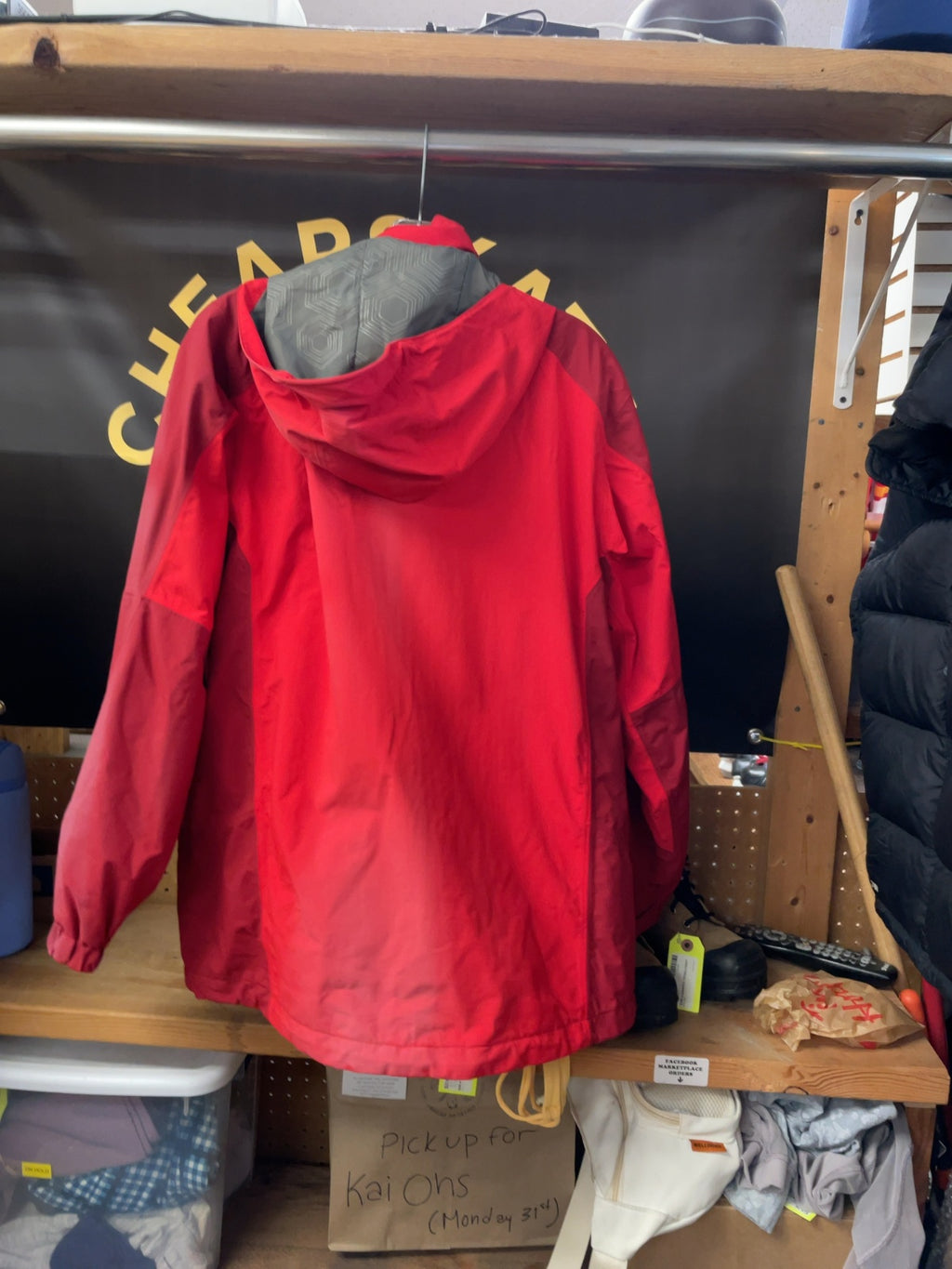 Ozark Gear Rain Jacket Size Large Red