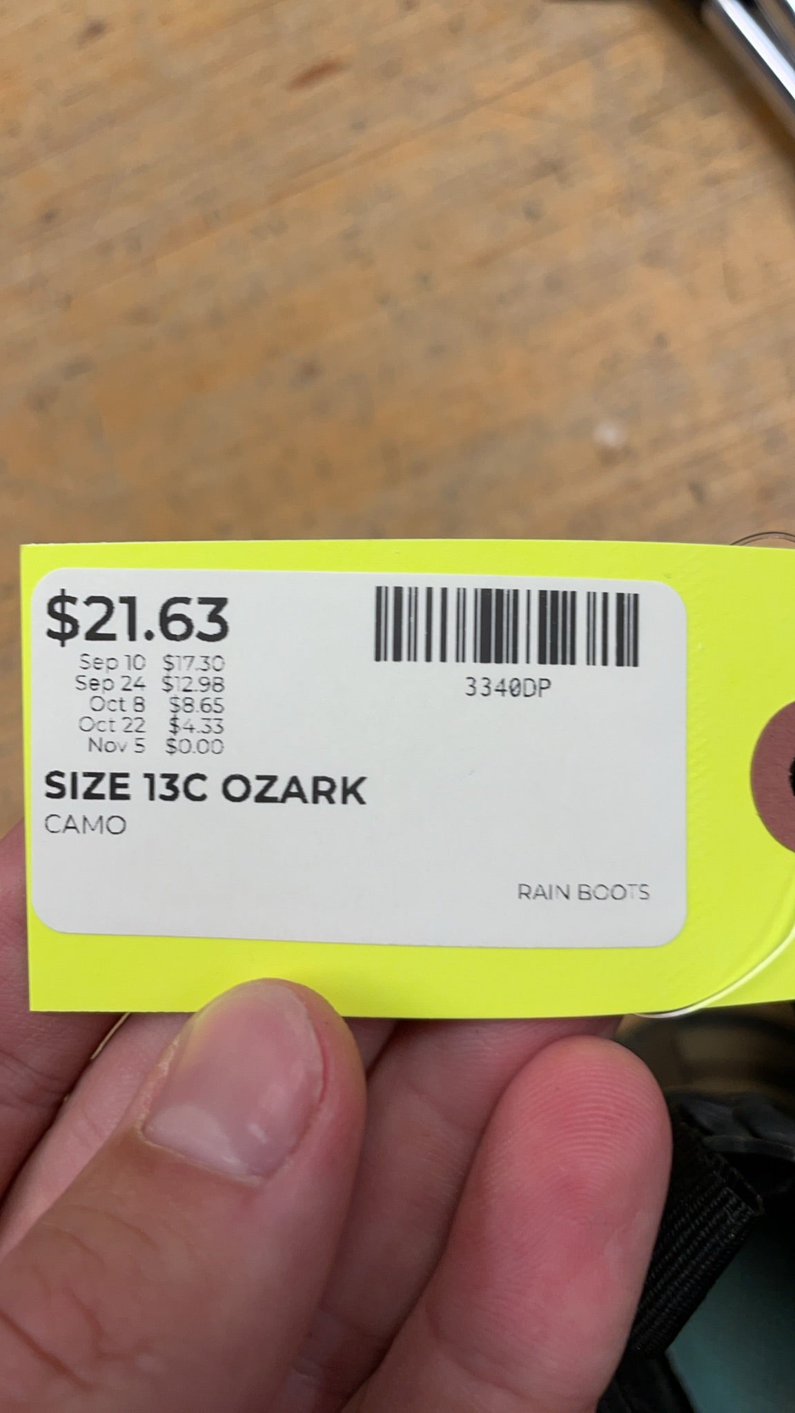 Ozark Trail Camo Rain Boots