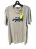 Patagonia Bear Logo Slim Fit Organic Cotton T-Shirt - Grey - XL