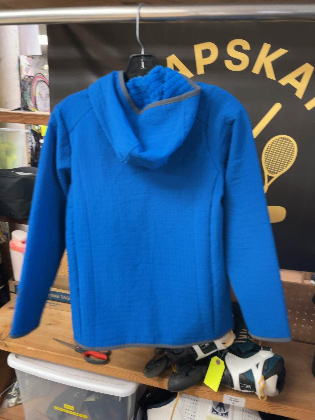 Patagonia Hooded Fleece Jacket Size 12 Blue