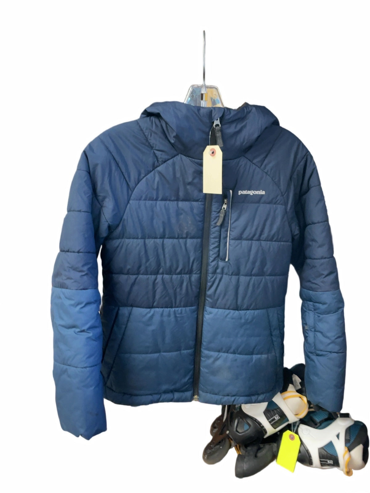 Patagonia Insulated Hooded Jacket Size 12 Navy