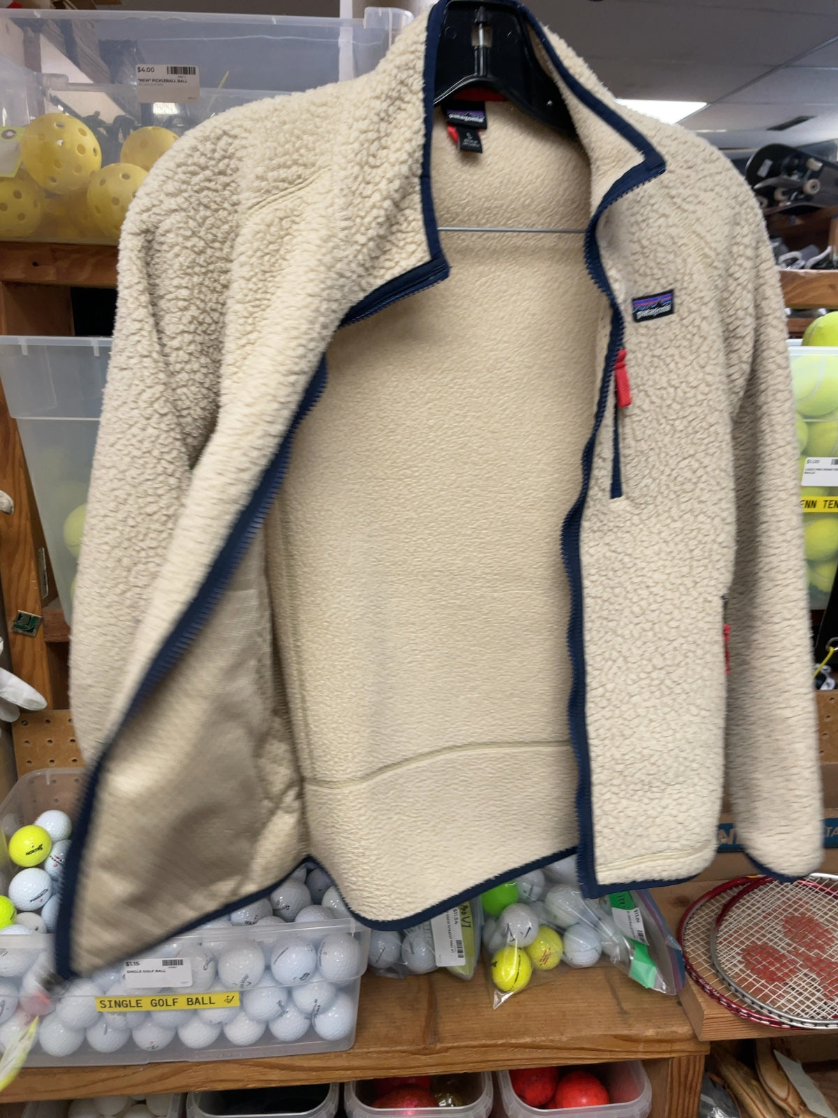 Patagonia Retro-X Fleece Jacket Size 12 Cream
