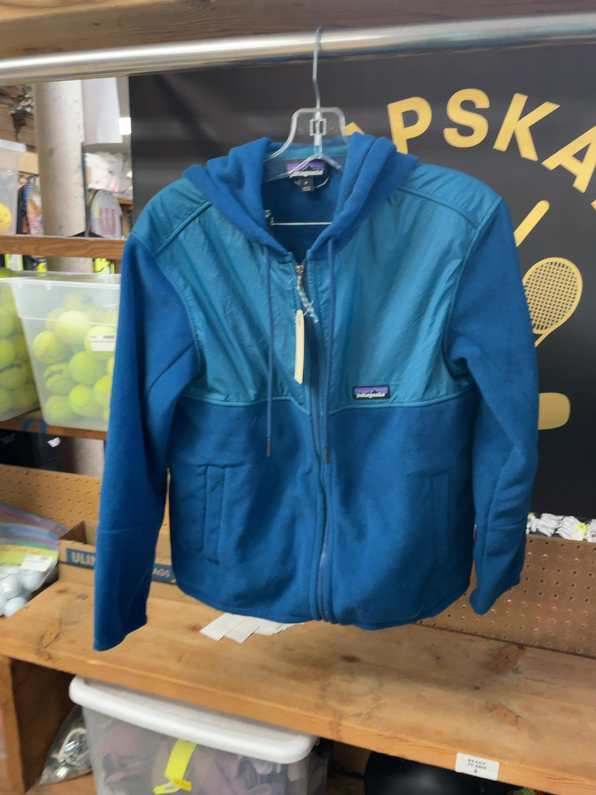 Patagonia Shelled Synchilla Hoody Size S Blue