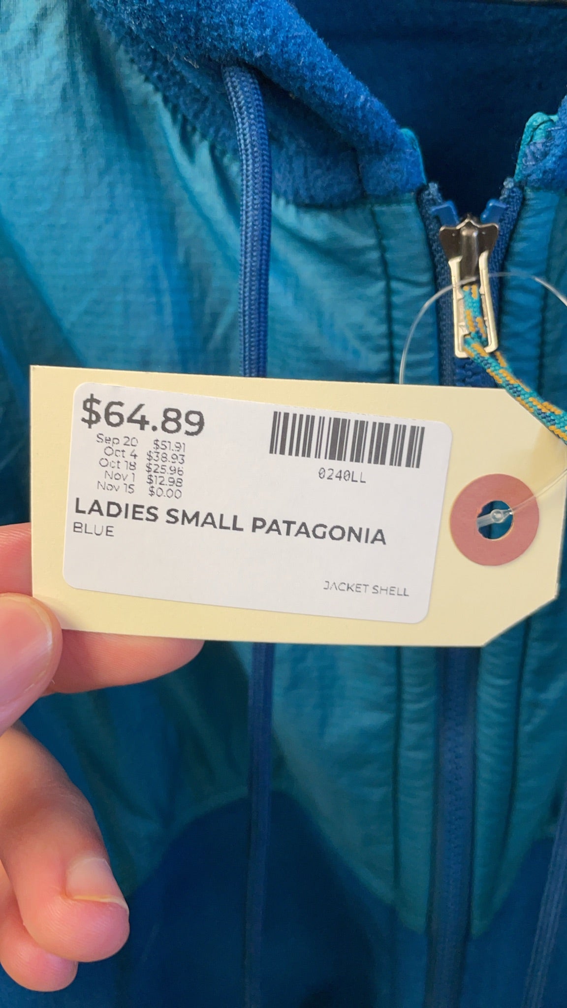 Patagonia Shelled Synchilla Hoody Size S Blue