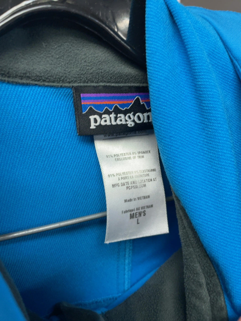 Patagonia Softshell Hooded Jacket Men's L Blue