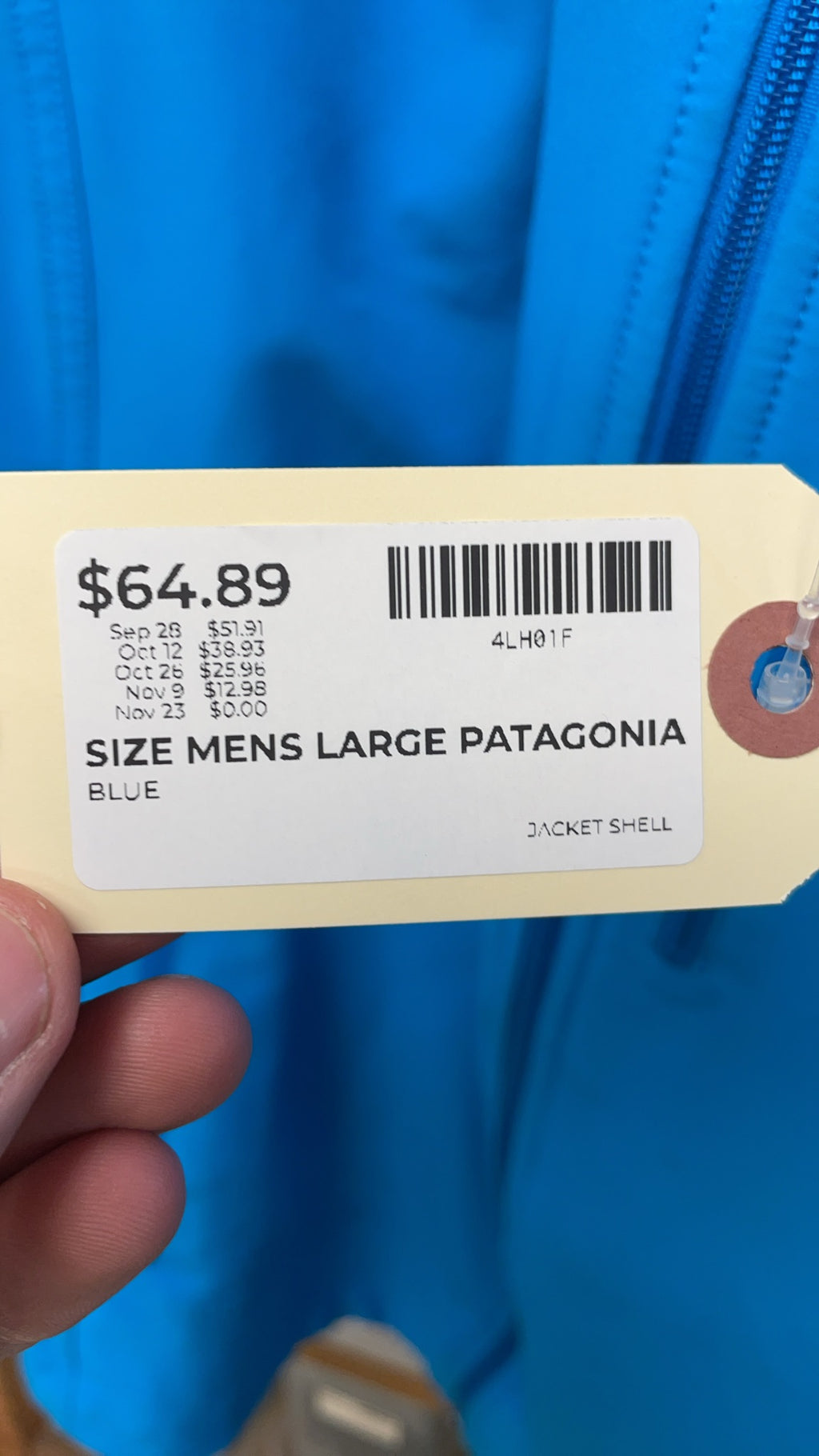 Patagonia Softshell Hooded Jacket Men's L Blue