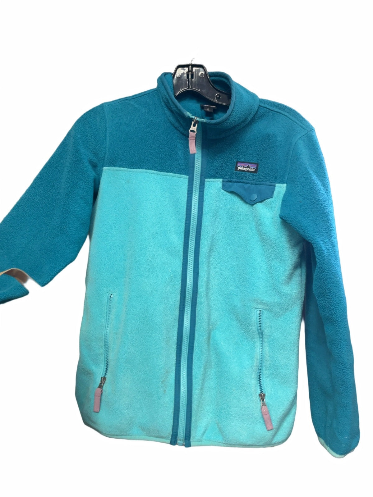 Patagonia Synchilla Size JR Large Blue Fleece Jacket