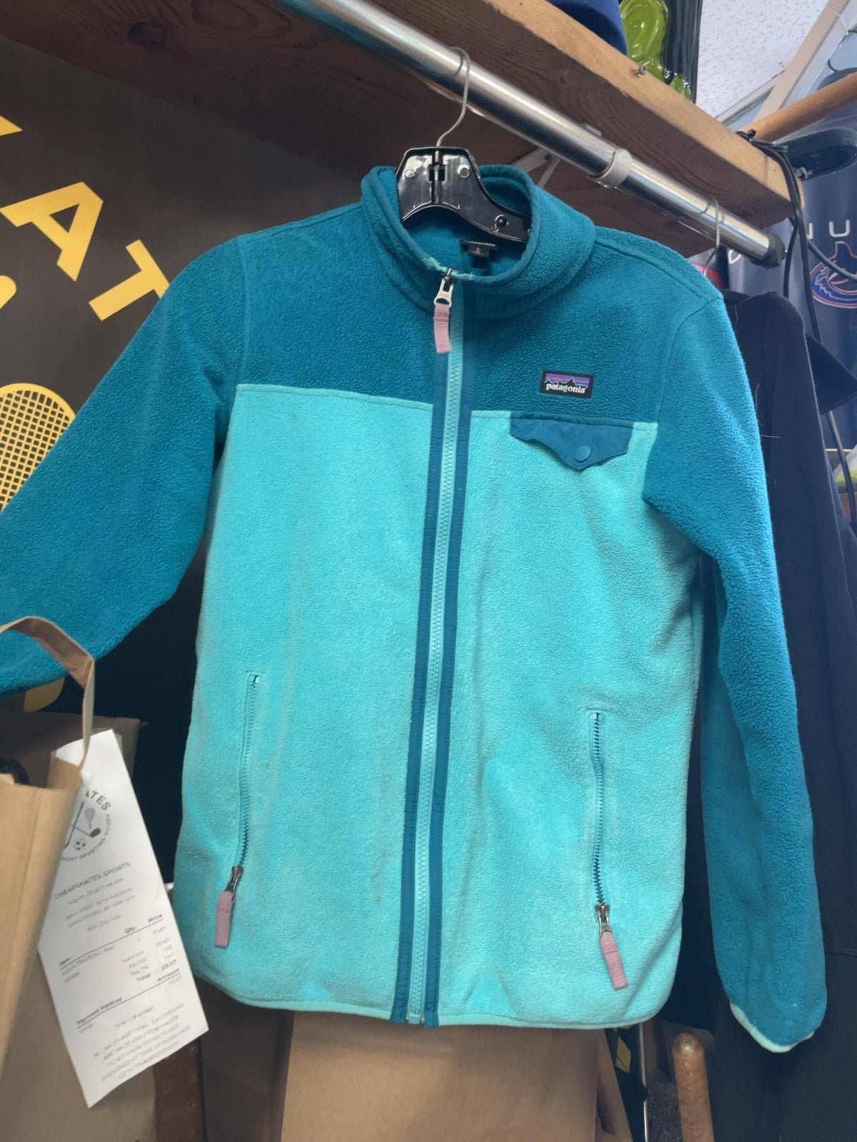 Patagonia Synchilla Size JR Large Blue Fleece Jacket