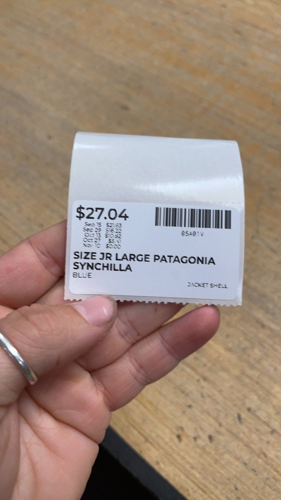 Patagonia Synchilla Size JR Large Blue Fleece Jacket