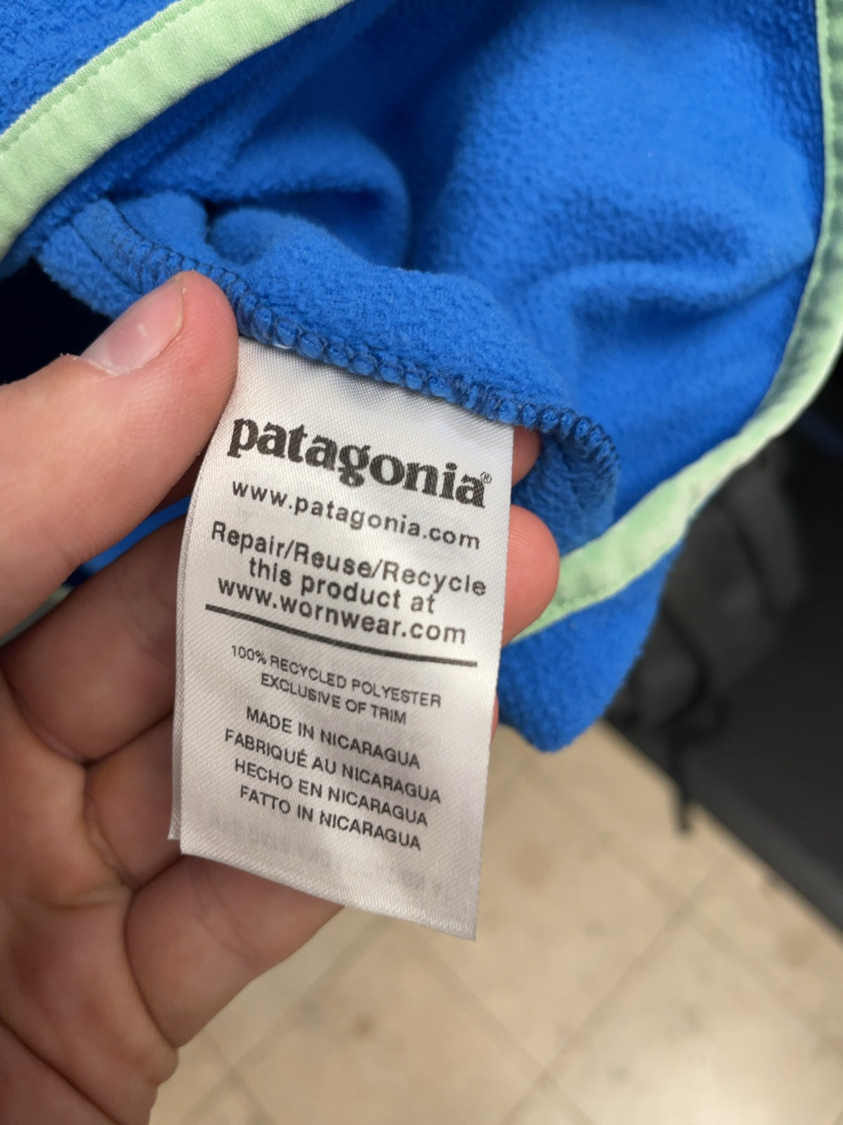 Patagonia Synchilla Snap-T Fleece Pullover Size XL Blue
