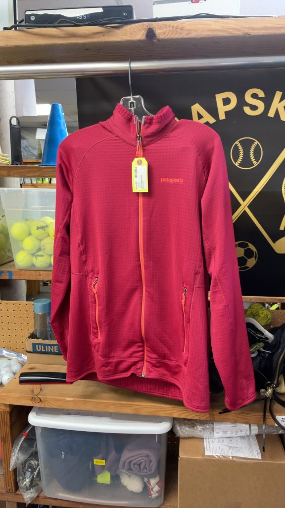 Patagonia Women's Pink Full-Zip Grid Fleece Jacket