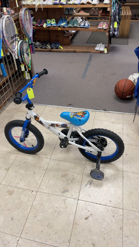 Paw Patrol Chase Kids Bike with Training Wheels