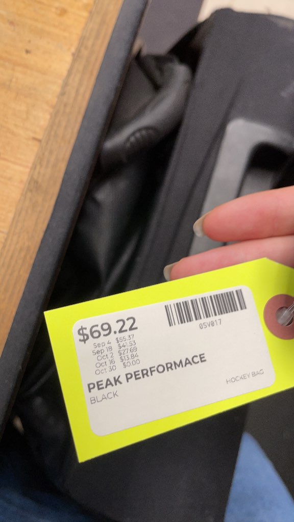 Peak Performance RSD Wheeled Hockey Bag - Black