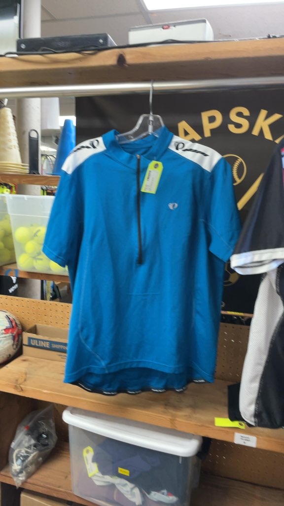 Pearl Izumi Blue Short Sleeve Cycling Jersey - Size XL