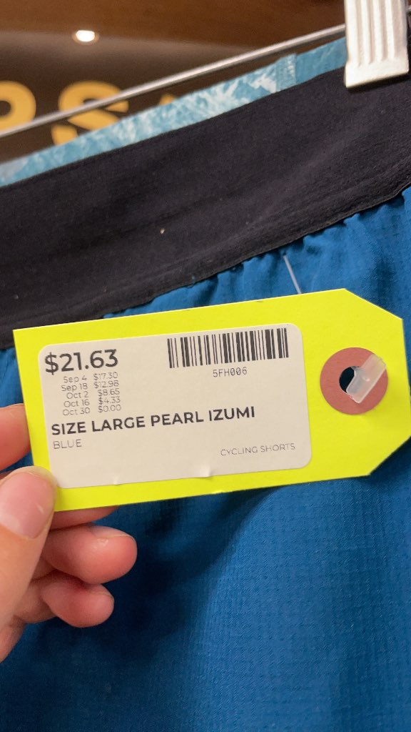 Pearl Izumi Cycling Shorts Blue Size Large