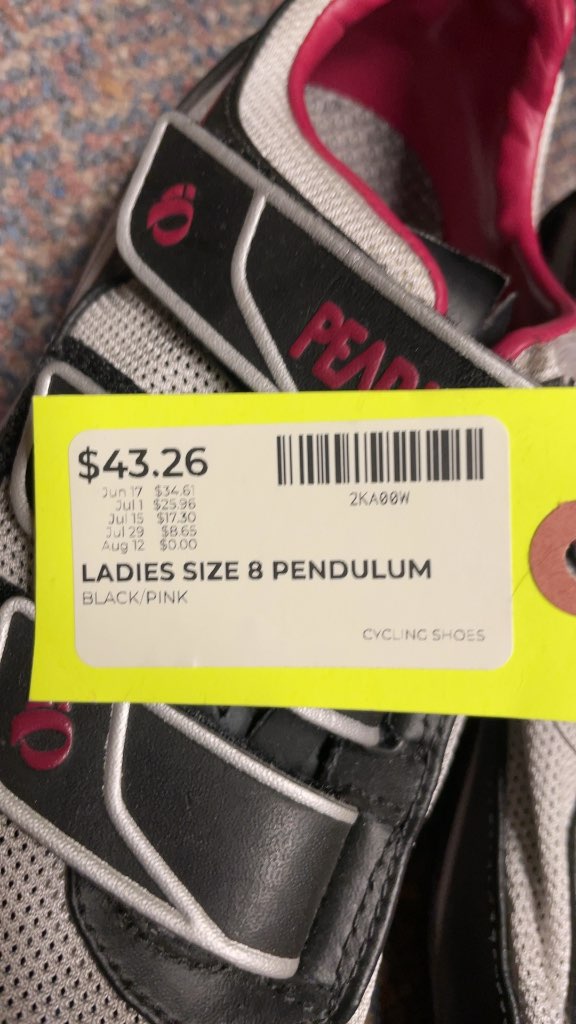 Pearl Izumi Ladies Pendulum Cycling Shoes - Size 8