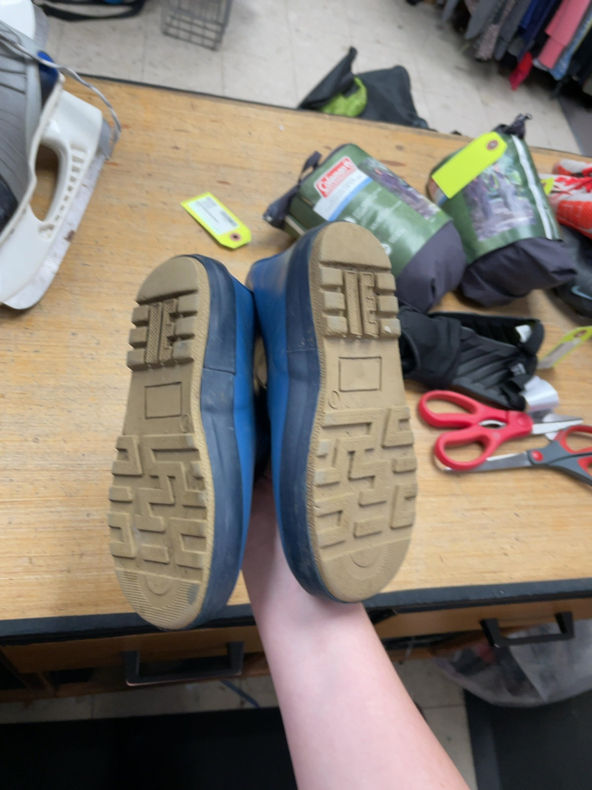 Pendleton Rain Boots Size 1 Blue