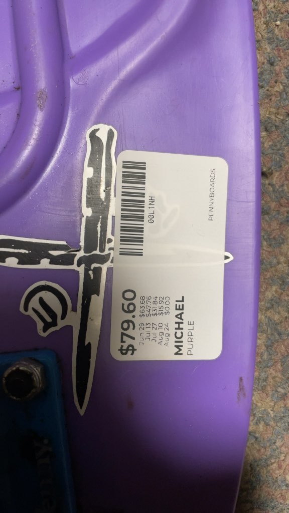 Penny Nickel 27" Skateboard - Purple