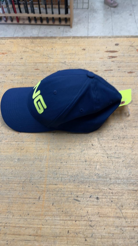 PING Golf Hat - Navy Blue & Lime Green