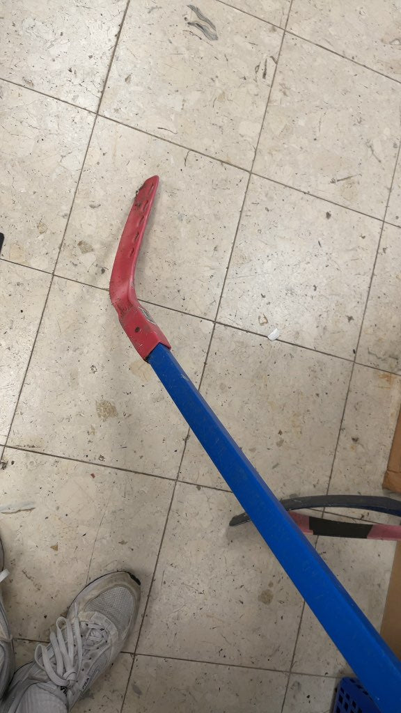 Plastic Road Hockey Stick - Blue/Red