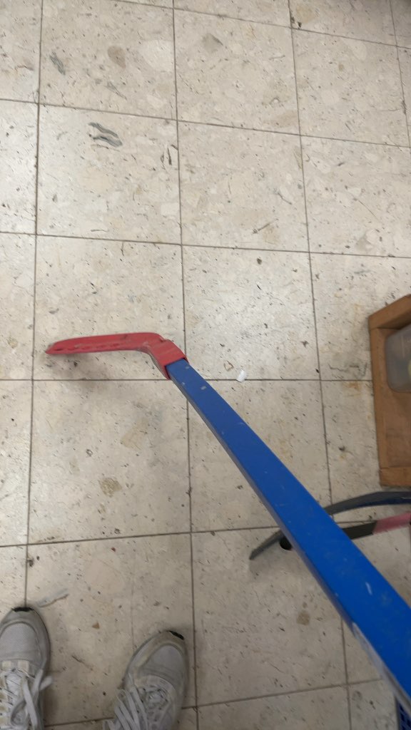 Plastic Road Hockey Stick - Blue/Red