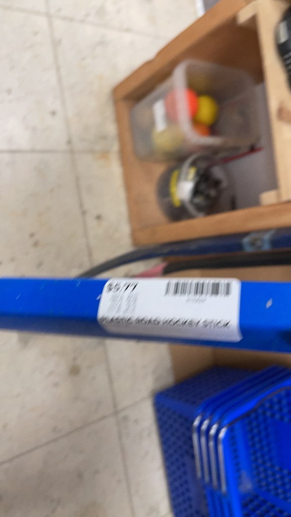 Plastic Road Hockey Stick - Blue/Red