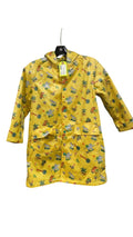 Plue Plue Kids Yellow Animal Print Rain Jacket