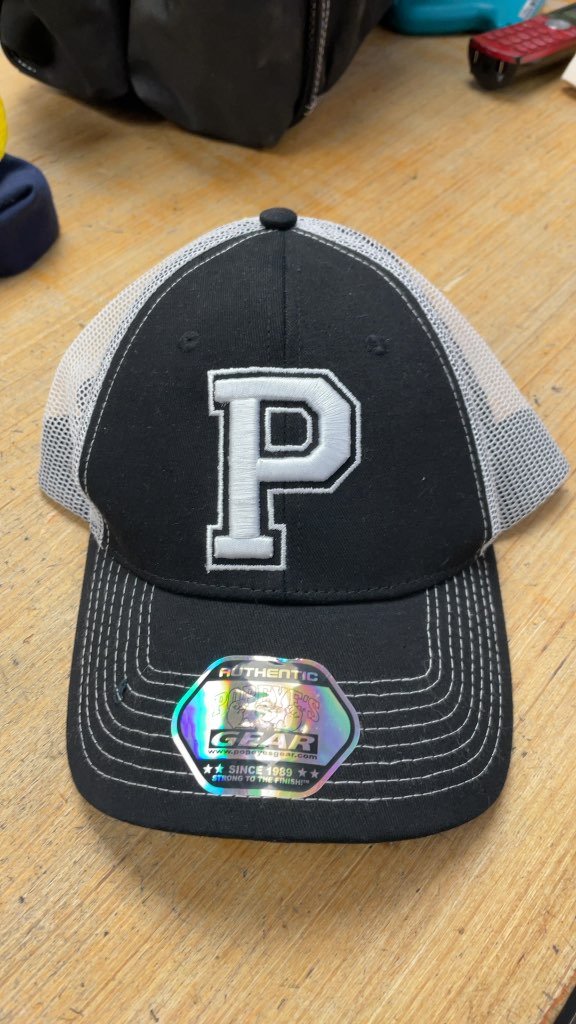 Popeye's Gear Black & White Trucker Hat