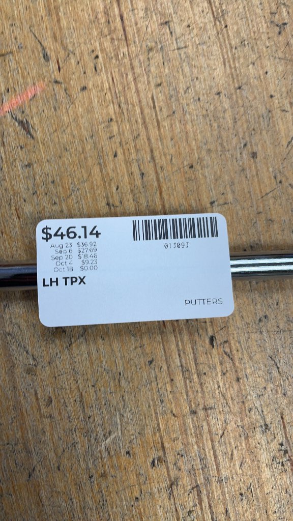 PowerBilt TPX LS Left-Handed Golf Putter