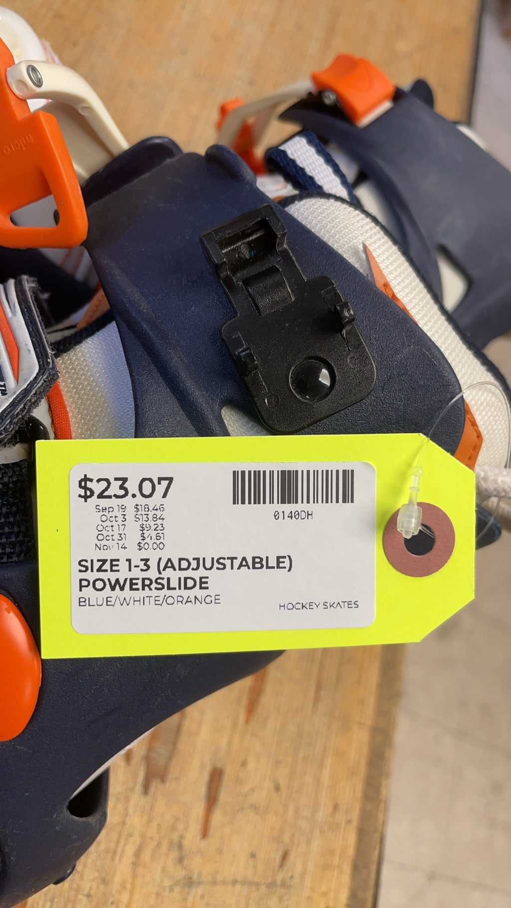 Powerslide Ice Division Size 1-3 (Adjustable) Hockey Skates