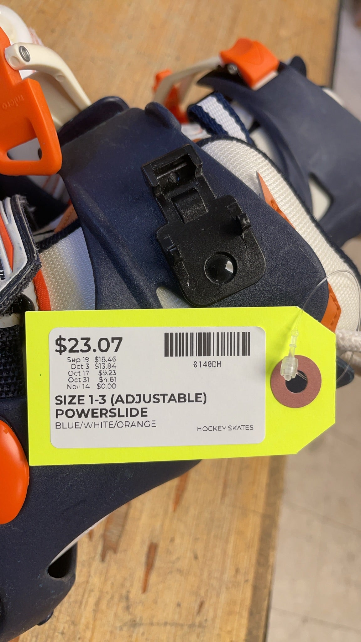 Powerslide Ice Division Size 1-3 (Adjustable) Hockey Skates