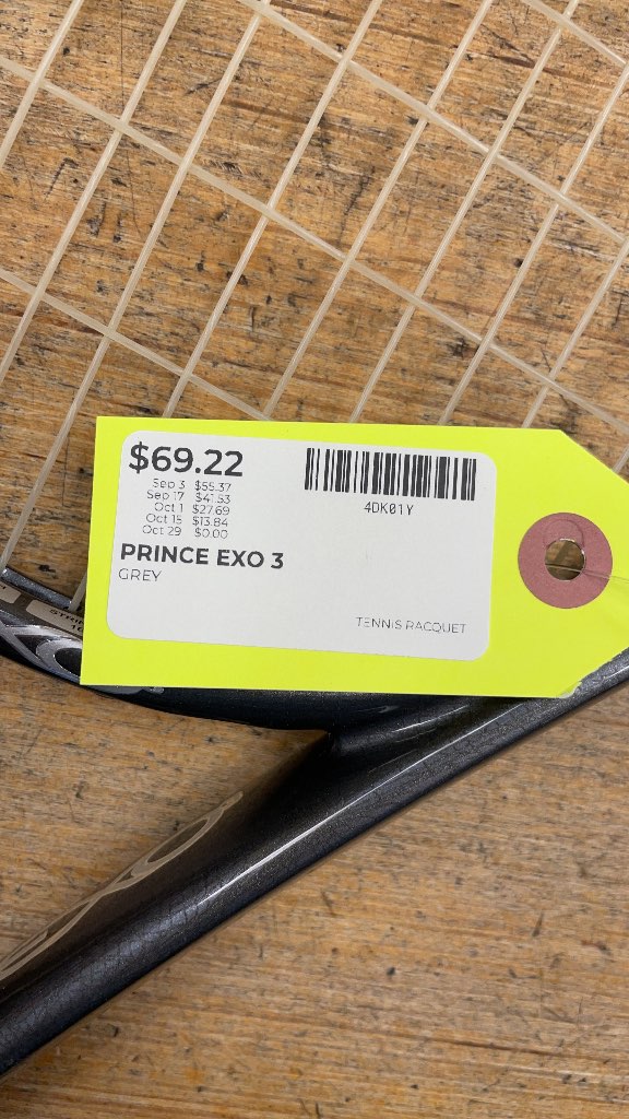 Prince EXO3 Silver 118 Tennis Racquet