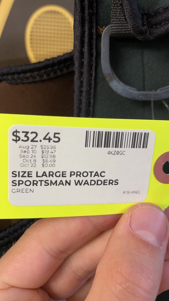 ProTac Sportsman Waders - Size Large