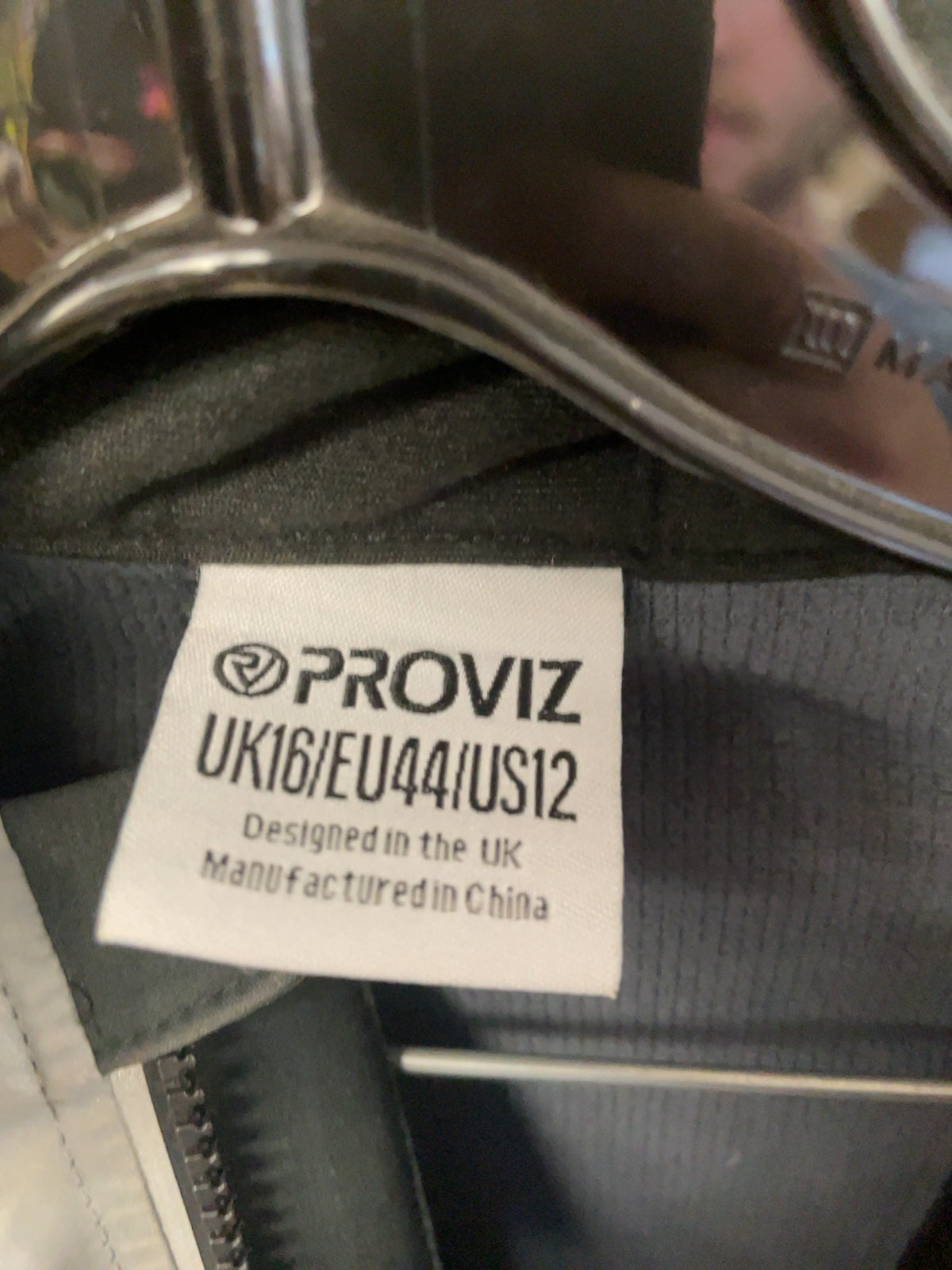 Proviz Reflective Insulated Cycling Jacket US12 Silver