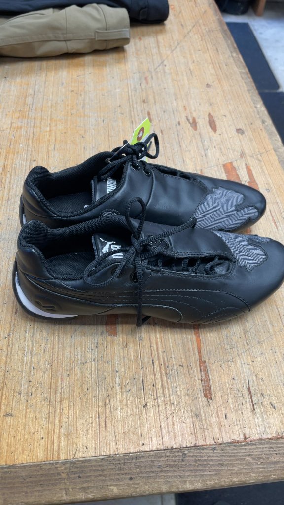 Puma Court Shoes - Black - Size 4