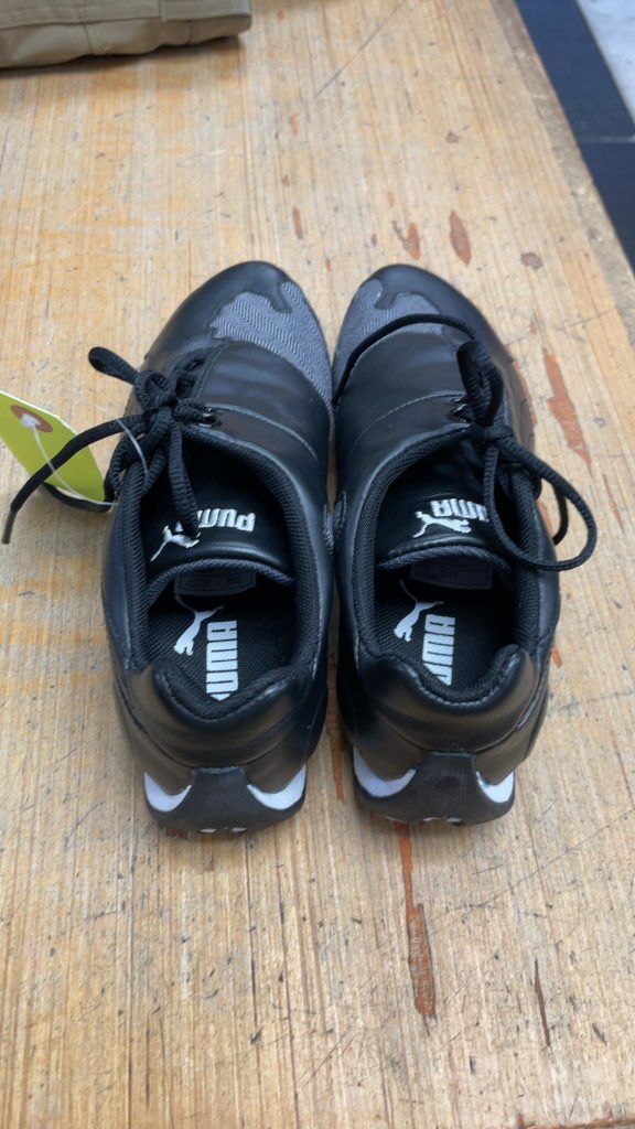 Puma Court Shoes - Black - Size 4
