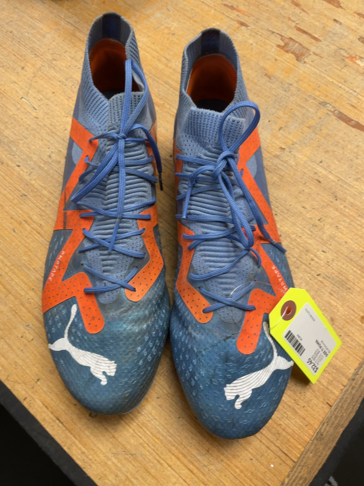 Puma Future Size 11 US Blue/Orange Soccer Cleats