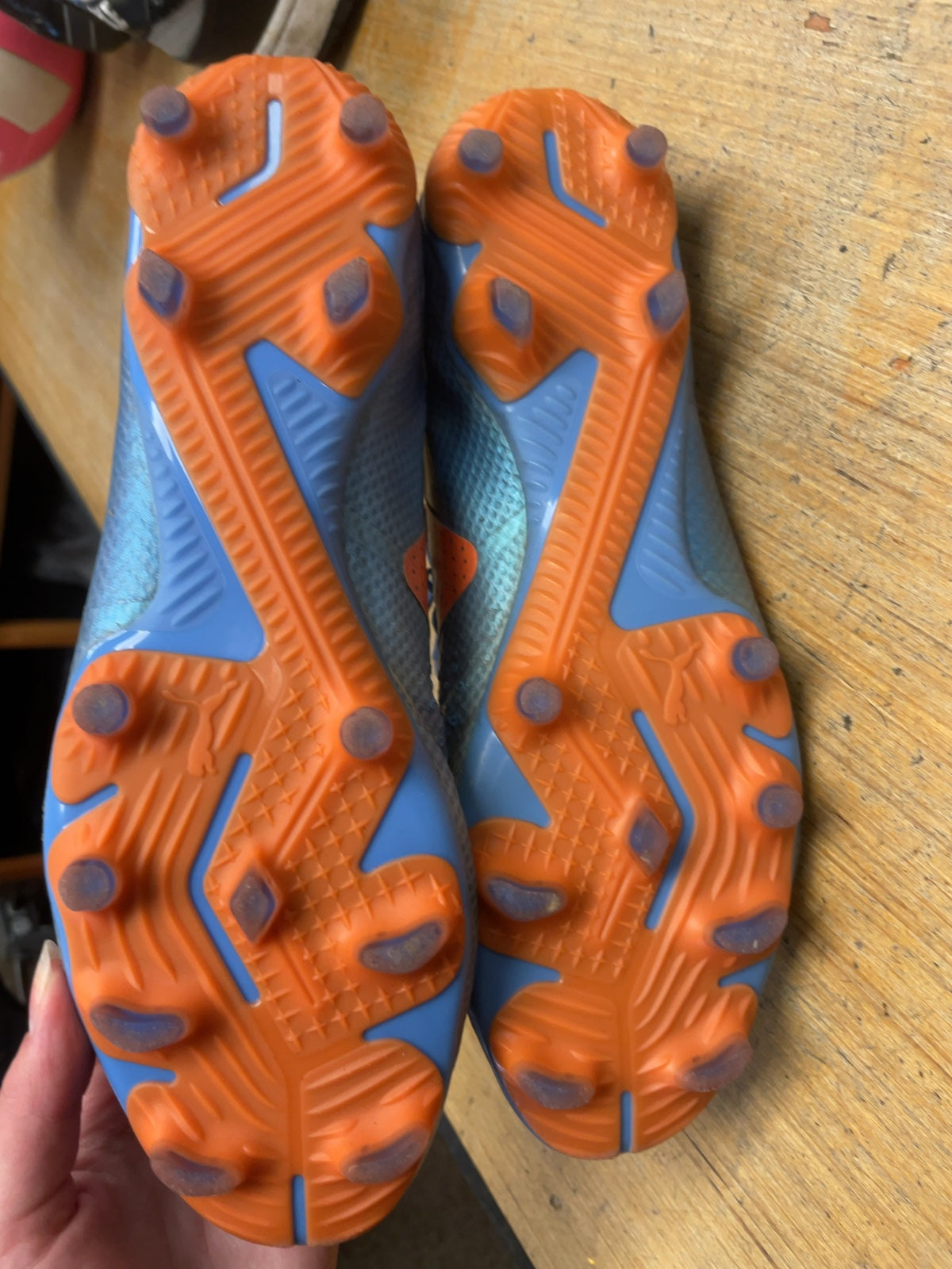 Puma Future Size 11 US Blue/Orange Soccer Cleats